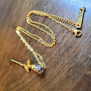 Gold and SIlver Rose necklace